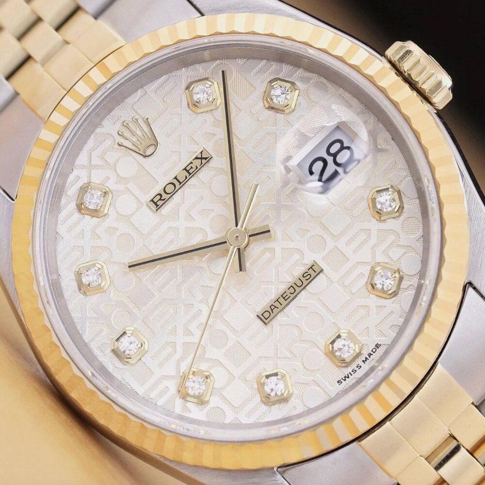 Mint! Rolex Factory 18kt Gold Men's Watch